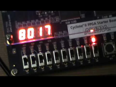 Video thumbnail: Testing a Cyclone II FPGA board